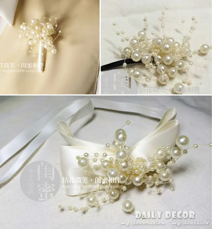 3pcs / lot ! pearl wedding accessory suit ( bridal headdress flower + groom boutonniere + bridal wrist flower ) free shipping
3pcs / lot ! pearl wedding accessory suit ( bridal headdress flower + groom boutonniere + bridal wrist flower ) free shipping