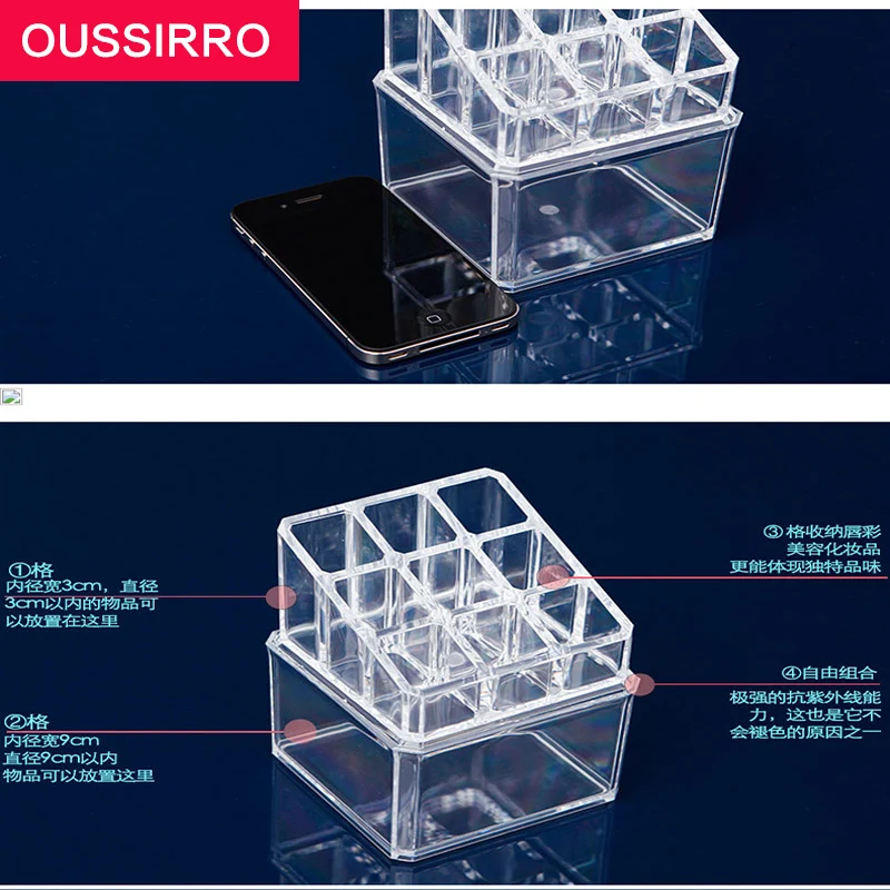 RSCHEF 9 Slots Organizer Transparent Acrylic Storage Box Makeup Lipstick Lip Balm Lip Gloss Cosmetics
RSCHEF 9 Slots Organizer Transparent Acrylic Storage Box Makeup Lipstick Lip Balm Lip Gloss Cosmetics
