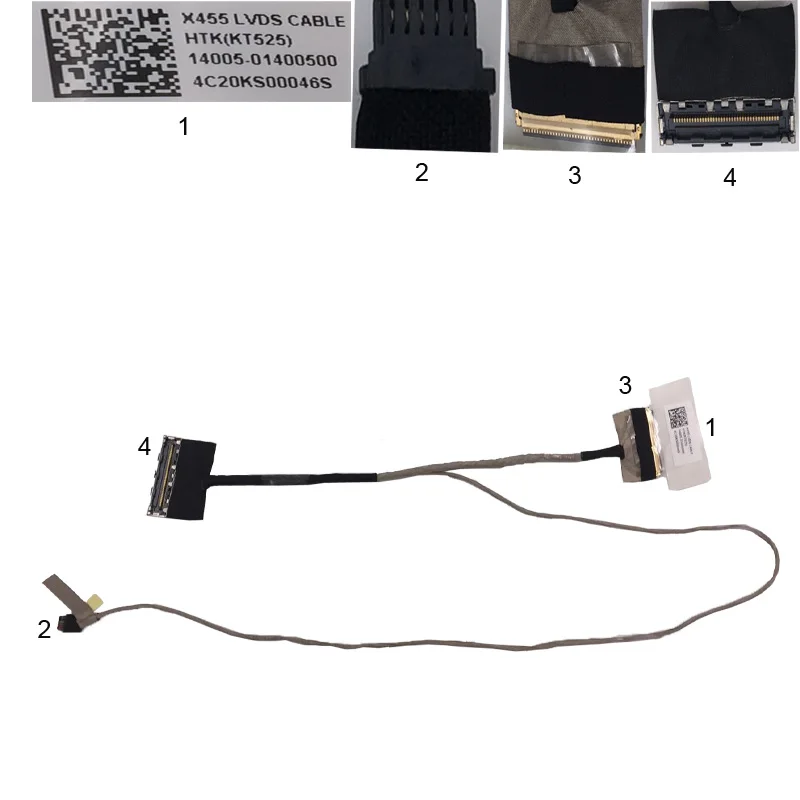Новый кабель для ноутбука ASUS X455 K455 A455 W419L Y483L A454 X454 K454 R455 40Pin P/N 14005-01400500, кабель для ноутбука LCD LVDS
Новый кабель для ноутбука ASUS X455 K455 A455 W419L Y483L A454 X454 K454 R455 40Pin P/N 14005-01400500, кабель для ноутбука LCD LVDS