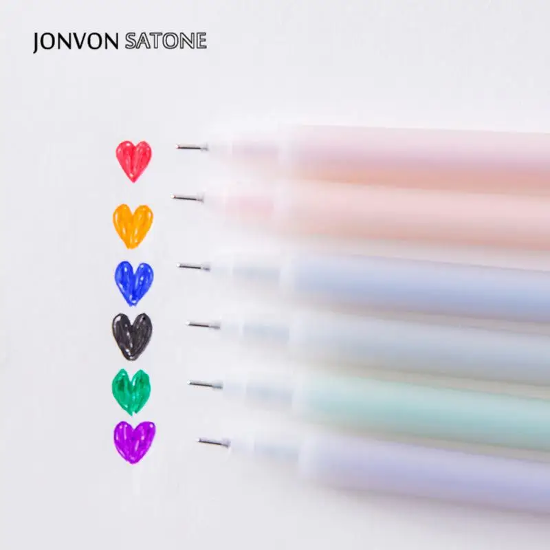 Набор цветных гелевых ручек Jonvon Satone 2 шт. канцелярские принадлежности для офиса и