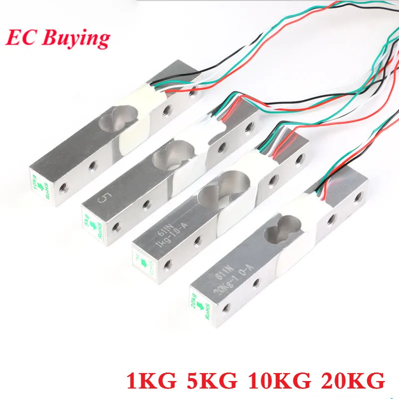 1KG Digital Load Cell Weight Sensor + HX711 Weighing Sensors Ad Module for Arduino 1kg 5kg 10kg 20kg
1KG Digital Load Cell Weight Sensor + HX711 Weighing Sensors Ad Module for Arduino 1kg 5kg 10kg 20kg