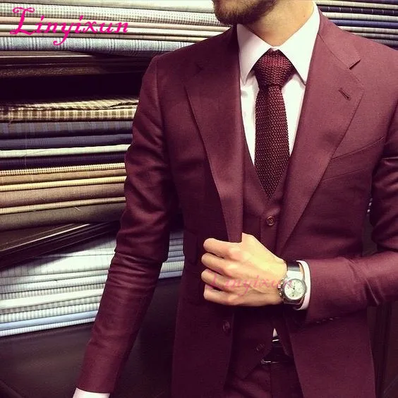 Linyixun new Pant Design Burgundy Wedding Suits for Men Slim Fit Skinny 3Piece Groom Tuxedo Prom Custom Costume Blazer Masculino
Linyixun new Pant Design Burgundy Wedding Suits for Men Slim Fit Skinny 3Piece Groom Tuxedo Prom Custom Costume Blazer Masculino