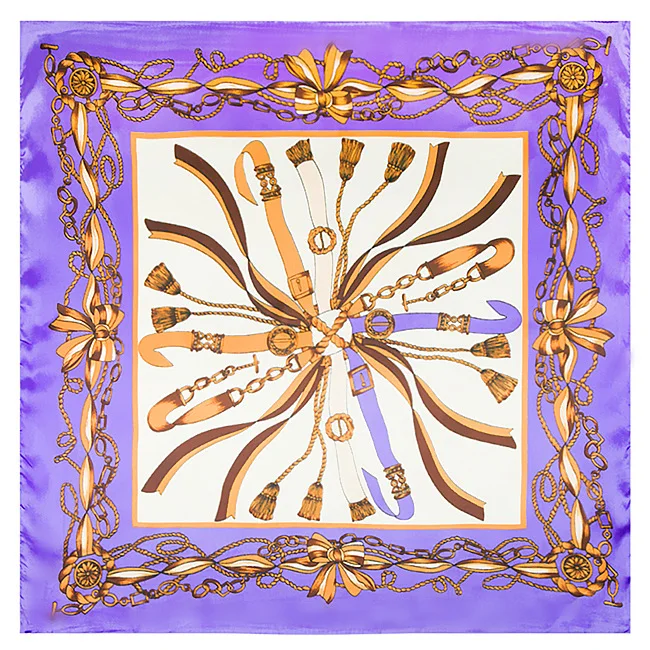 60cm * 60cm spring the new ribbon chain patterns Ms. simulation silk scarf small square
60cm * 60cm spring the new ribbon chain patterns Ms. simulation silk scarf small square