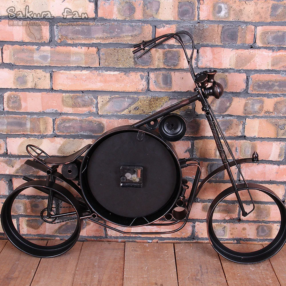1PCS American country loft vintage iron creative motorcycle wall hanging clock wall clock bar restaurant clock wall LU628215
1PCS American country loft vintage iron creative motorcycle wall hanging clock wall clock bar restaurant clock wall LU628215