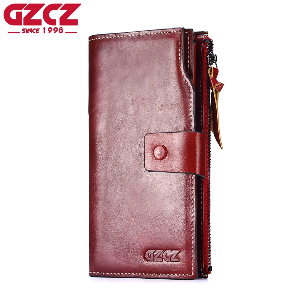 GZCZ Genuine Leather Slim Wallet Coin Purse Women Walet Female zipper Card Holder Long Vallet Clutch Portomonee Red clutch Handy
GZCZ Genuine Leather Slim Wallet Coin Purse Women Walet Female zipper Card Holder Long Vallet Clutch Portomonee Red clutch Handy