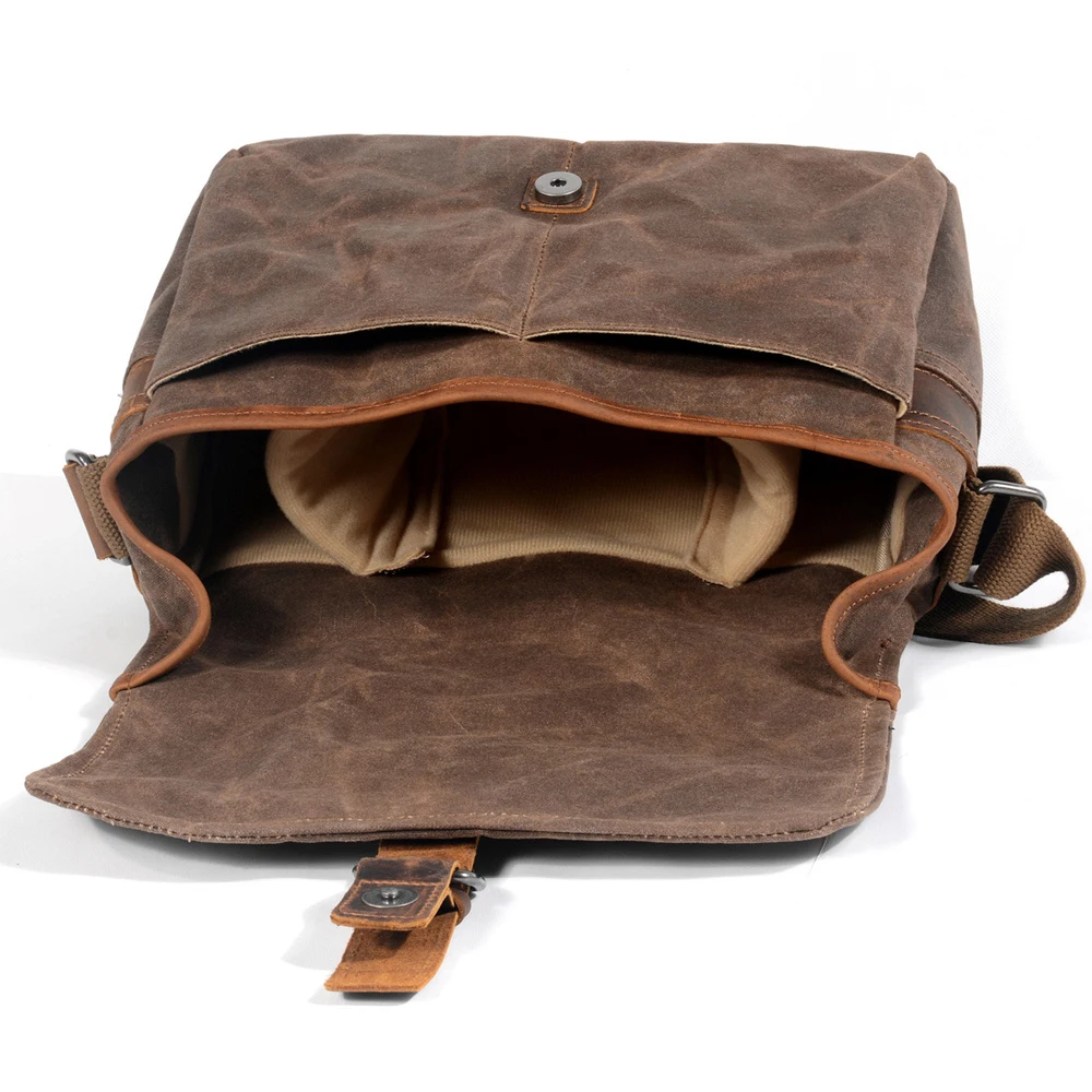 Waterproof Retro Batik Canvas & Cowhide Photography Video Camera Messenger Bag Men Women Casual Shoulder Travel Case for DSLR
Waterproof Retro Batik Canvas & Cowhide Photography Video Camera Messenger Bag Men Women Casual Shoulder Travel Case for DSLR