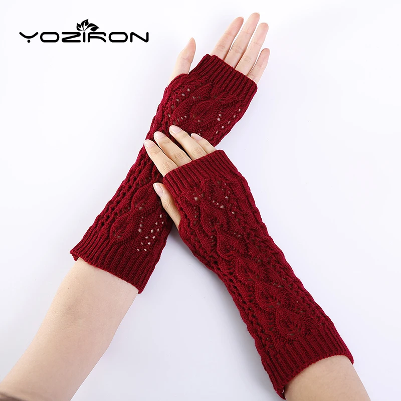 YOZIRON Fashion Winter Spring Fingerless Elbow Hollow Out Red Gloves For Women Autumn Adult Warm Ladies Mittens Luva Feminina
YOZIRON Fashion Winter Spring Fingerless Elbow Hollow Out Red Gloves For Women Autumn Adult Warm Ladies Mittens Luva Feminina