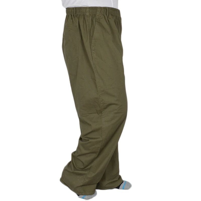 summer spring men loose pants plus size 7XL 8XL 9XL cotton Breathable khaki Stretch pants Straight Elasticated waist Trousers 50
summer spring men loose pants plus size 7XL 8XL 9XL cotton Breathable khaki Stretch pants Straight Elasticated waist Trousers 50
