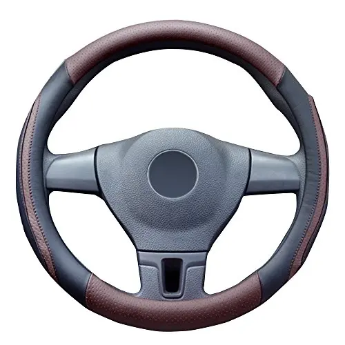 GLCC PU leather Steering Wheel Cover Breathable Auto Steering Wheel Cover Protector Holder Diameter 39-40.5cm Car Accessories
GLCC PU leather Steering Wheel Cover Breathable Auto Steering Wheel Cover Protector Holder Diameter 39-40.5cm Car Accessories