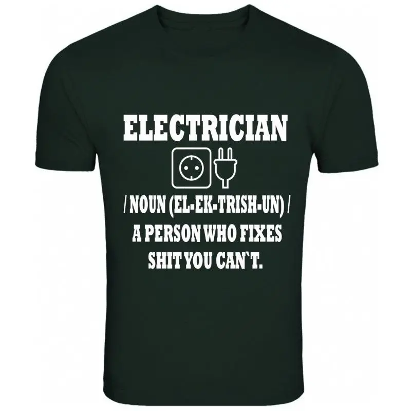 Funny Electrician Slogan Mens T-Shirts Fashion 2019 Casual Slim Fit Brand Clothes Cool Tees
Funny Electrician Slogan Mens T-Shirts Fashion 2019 Casual Slim Fit Brand Clothes Cool Tees