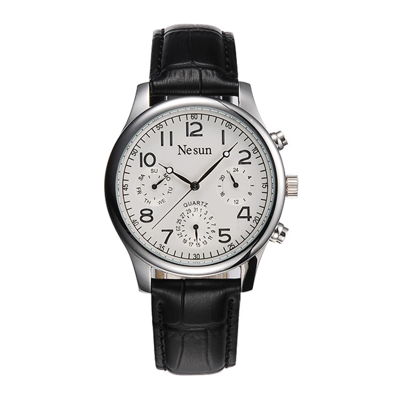New Nesun Men's Watches Brand Luxury Quartz Watch Men Multifunctional Wristwatches Genuine Leather reloj hombre clock N8481-1
New Nesun Men's Watches Brand Luxury Quartz Watch Men Multifunctional Wristwatches Genuine Leather reloj hombre clock N8481-1