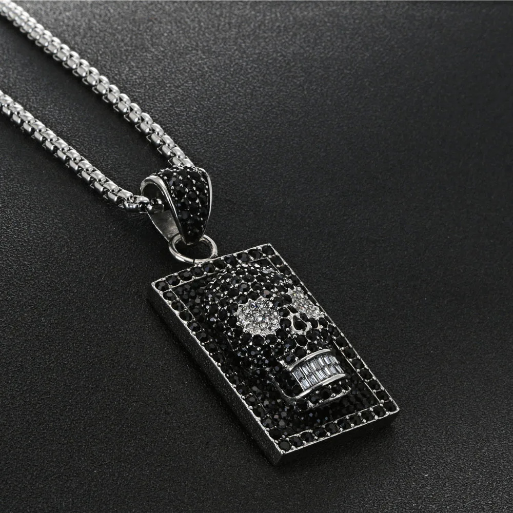 Tattoo Long Chain Square Skull Pendant Necklace 316L Stainless Steel Necklace Charm Men Cool Punk Rock Jewelry
Tattoo Long Chain Square Skull Pendant Necklace 316L Stainless Steel Necklace Charm Men Cool Punk Rock Jewelry