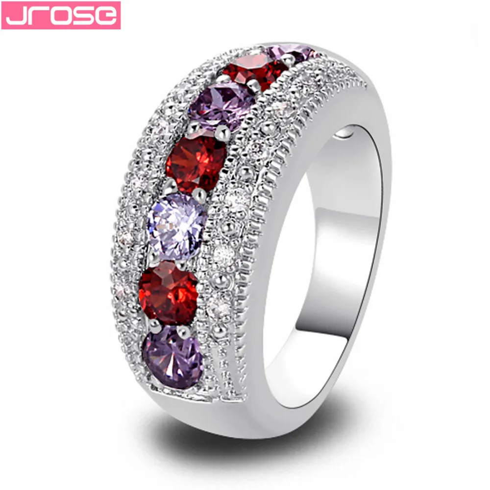 JROSE Wedding Red & White Cubic Zirconia Silver Ring Size 6 7 8 9 10 11 12 13 Luxuriant Women For Party Wholesale
JROSE Wedding Red & White Cubic Zirconia Silver Ring Size 6 7 8 9 10 11 12 13 Luxuriant Women For Party Wholesale