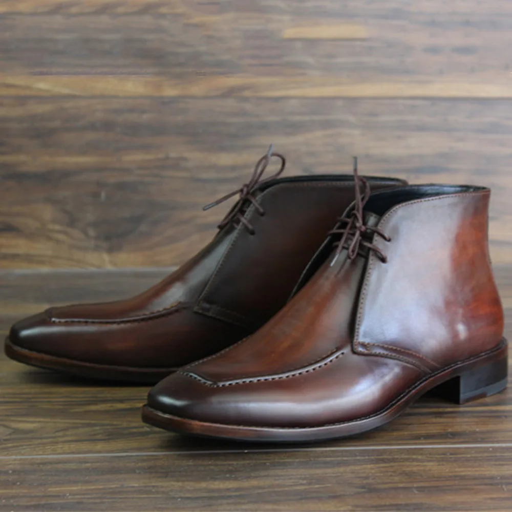 Sipriks Unique Designer Men's Desert Boots Patina Calf Leather Ankle Boots Italian Handmade Goodyear Welted Shoes Topsiders Shoe
Sipriks Unique Designer Men's Desert Boots Patina Calf Leather Ankle Boots Italian Handmade Goodyear Welted Shoes Topsiders Shoe