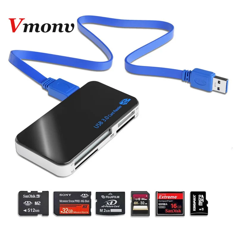 Vmonv USB 3,0 компактный флеш-адаптер, все-в-1 CF TF MicroSD SDHC PRO MS XD кардридер для ноутбука, компьютера, настольного пк
Vmonv USB 3,0 компактный флеш-адаптер, все-в-1 CF TF MicroSD SDHC PRO MS XD кардридер для ноутбука, компьютера, настольного пк