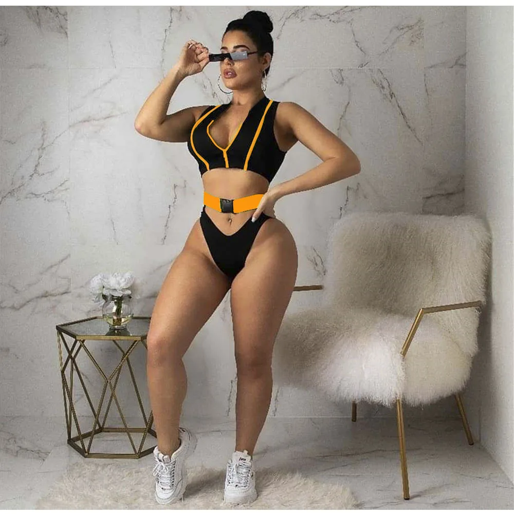 Women Two Piece Bikini Sets Strap Snap Button Sports Triangle Swimsuit Sexy Split Bikini Suits Female Beach Summer Bodysuits Set
Women Two Piece Bikini Sets Strap Snap Button Sports Triangle Swimsuit Sexy Split Bikini Suits Female Beach Summer Bodysuits Set