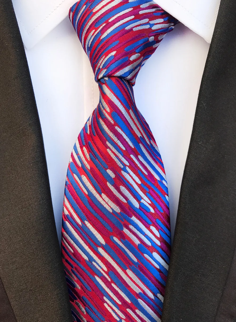 New Design Pattern Purple White Ties Jacquard Woven Silk Ties Men Neck Tie 8CM Tie for Men Wedding Suit Business Party Gravatas
New Design Pattern Purple White Ties Jacquard Woven Silk Ties Men Neck Tie 8CM Tie for Men Wedding Suit Business Party Gravatas