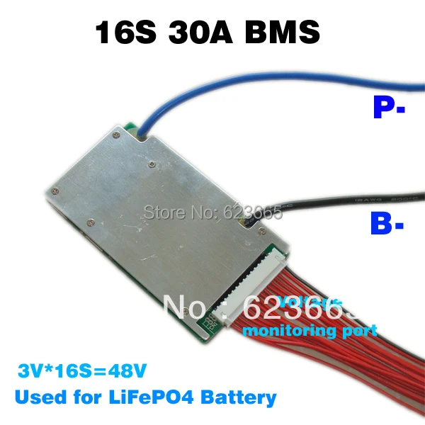 48V LiFePO4 battery BMS 3.2V 16S 48V 30A BMS LiFePO4 battery PCM 16S 30A 58.4V BMS
48V LiFePO4 battery BMS 3.2V 16S 48V 30A BMS LiFePO4 battery PCM 16S 30A 58.4V BMS