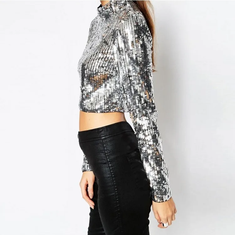Tumblr Kpop European And Polyester Cotton O-neck Sequined Solid American Real 2021 New Style Women Full Sequins Sexy Navel Top
Tumblr Kpop European And Polyester Cotton O-neck Sequined Solid American Real 2021 New Style Women Full Sequins Sexy Navel Top