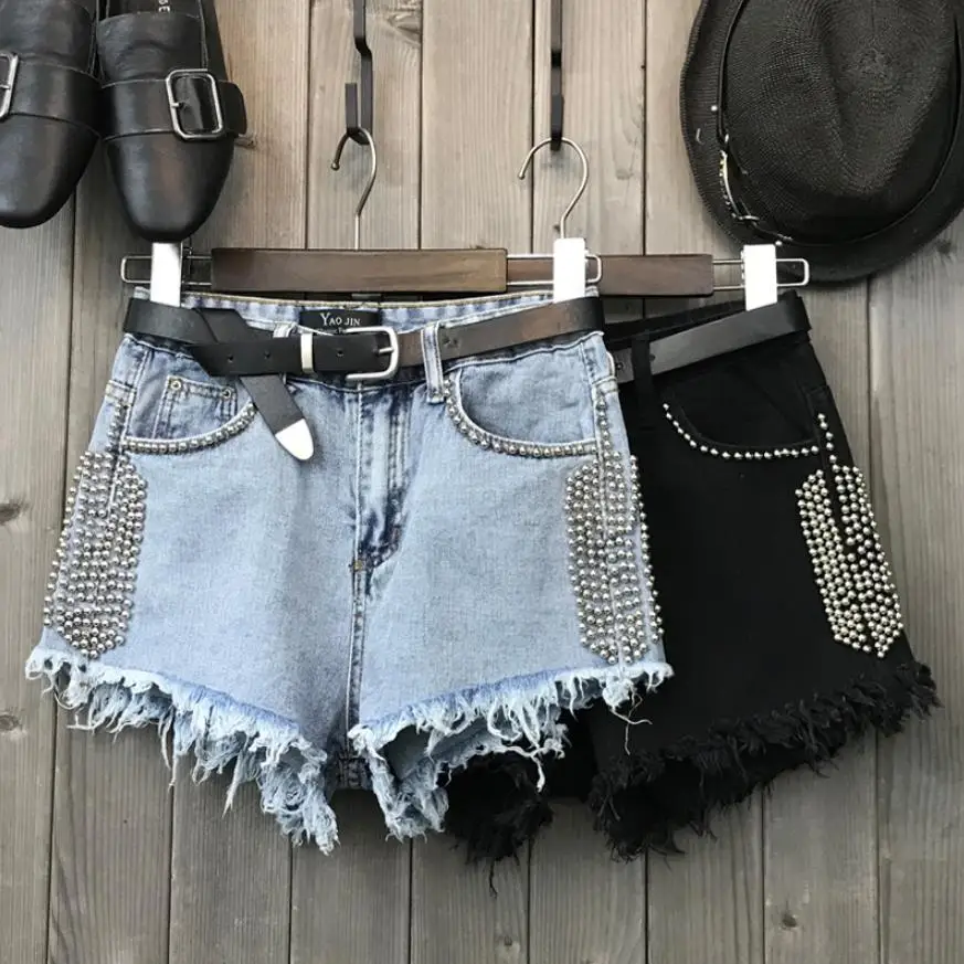 Rivet beading denim shorts female high waist flash denim shorts summer new Korean version was thin hot shorts wq1426 dropship
Rivet beading denim shorts female high waist flash denim shorts summer new Korean version was thin hot shorts wq1426 dropship