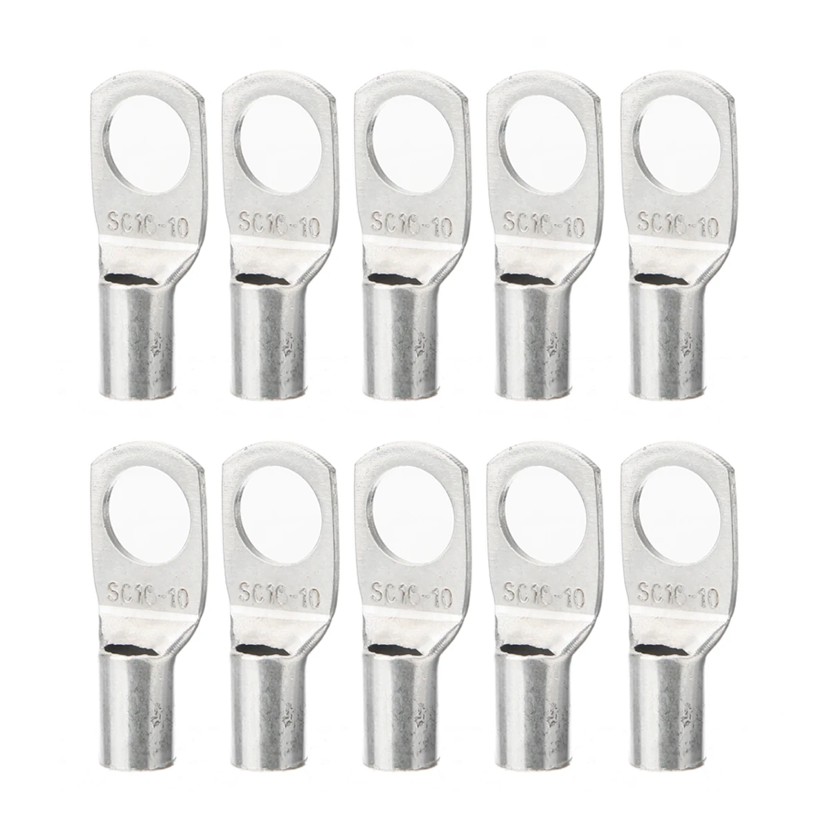 10pcs/set Crimp/Solder Battery Lug Terminal 16mm Cable Connector With 10mm Bolt Hole For Auto Terminals
10pcs/set Crimp/Solder Battery Lug Terminal 16mm Cable Connector With 10mm Bolt Hole For Auto Terminals