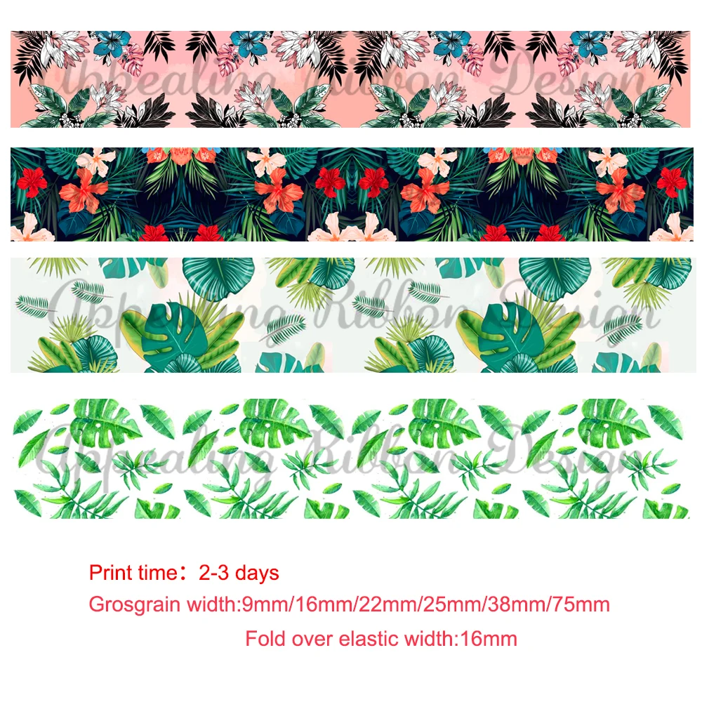 Custom leaves&flowers printed grosgrain foe elastic ribbon Christmas wedding decoration DIY bows materails ribbons 50 yards
Custom leaves&flowers printed grosgrain foe elastic ribbon Christmas wedding decoration DIY bows materails ribbons 50 yards