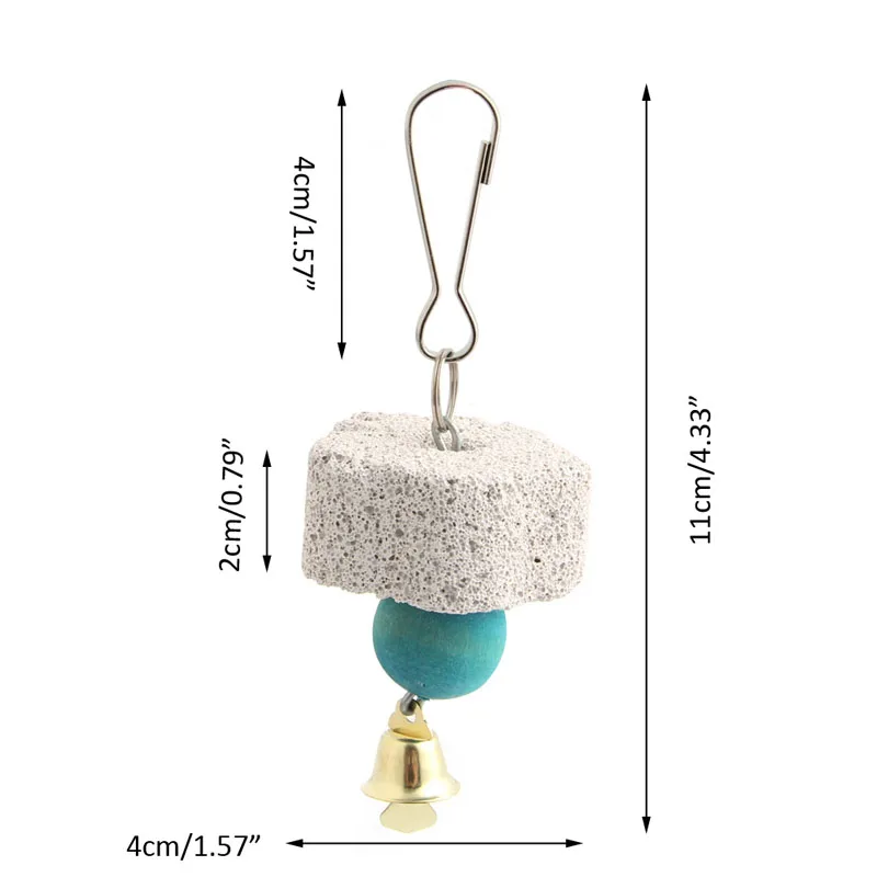 Попугай Птицы рот шлифовальный камень моляр висячая нить жевательная игрушка
