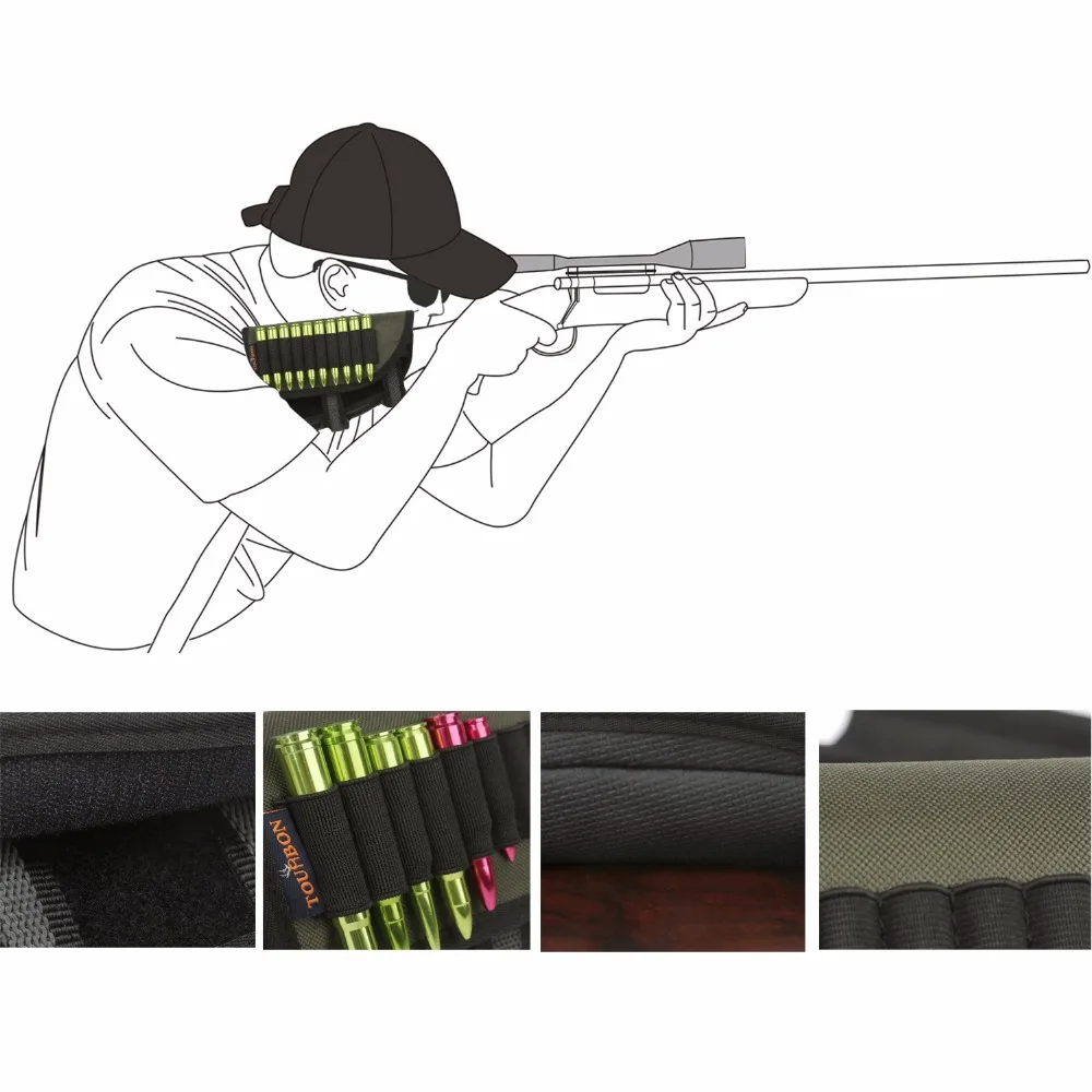 Tourbon Tactical Hunting Gun Accessories Rifle Buttstock Cheek Riser Rest Pad with 3 Adjustable Pads Green for Shooting
Tourbon Tactical Hunting Gun Accessories Rifle Buttstock Cheek Riser Rest Pad with 3 Adjustable Pads Green for Shooting