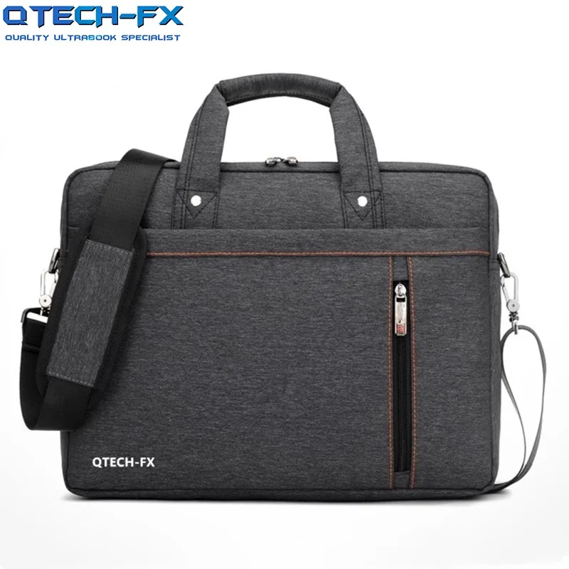 Качественный портфель для ноутбука Холщовая Сумка защитная подушка бизнес QTECH