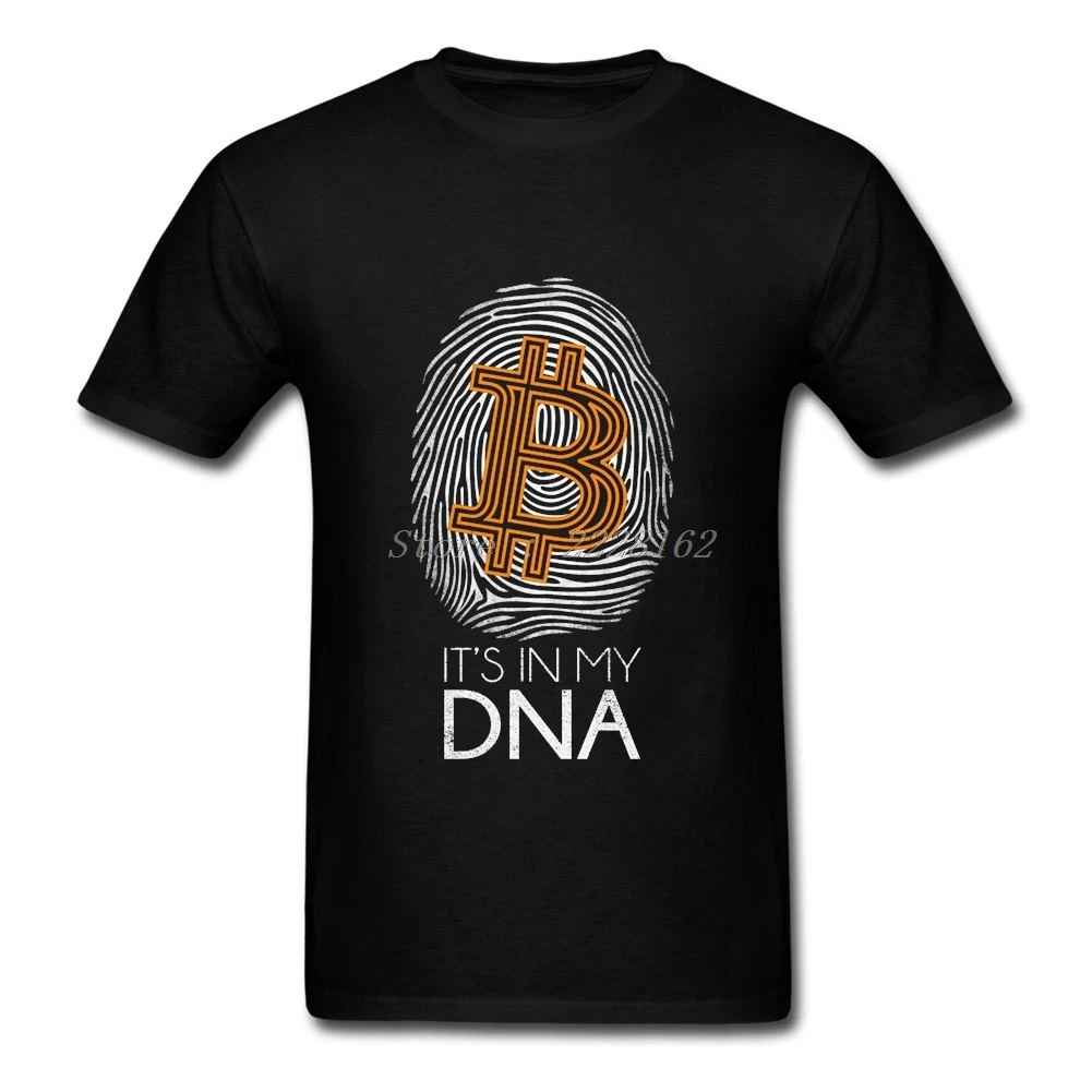 Bitcoin является в моей ДНК футболка черные костюмы новое поступление отпечатков