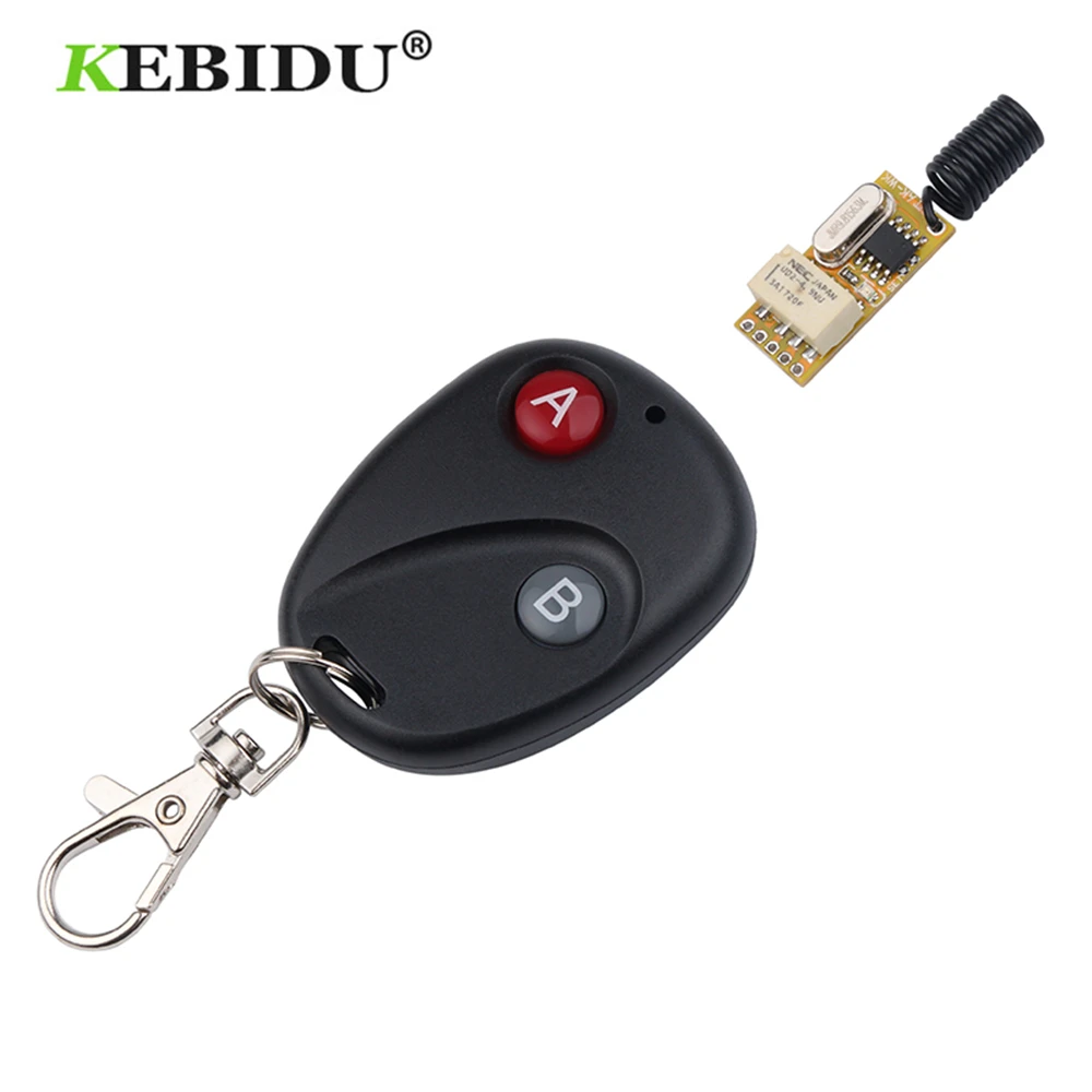 Kebidu Wireless Relay Switch Remote Control Adjustable Micro Receiver Power LED Lamp Controller Momentary Toggle Latched Newest
Kebidu Wireless Relay Switch Remote Control Adjustable Micro Receiver Power LED Lamp Controller Momentary Toggle Latched Newest
