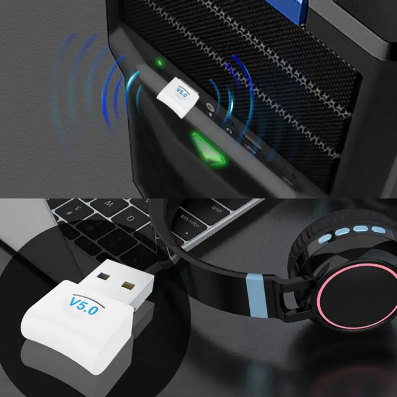Portable USB Adapter For Bluetooth 5.0 Wireless Audio Receiver Transmitter Dongle Headset Phone Laptop Mouse Keyboard Accessori |