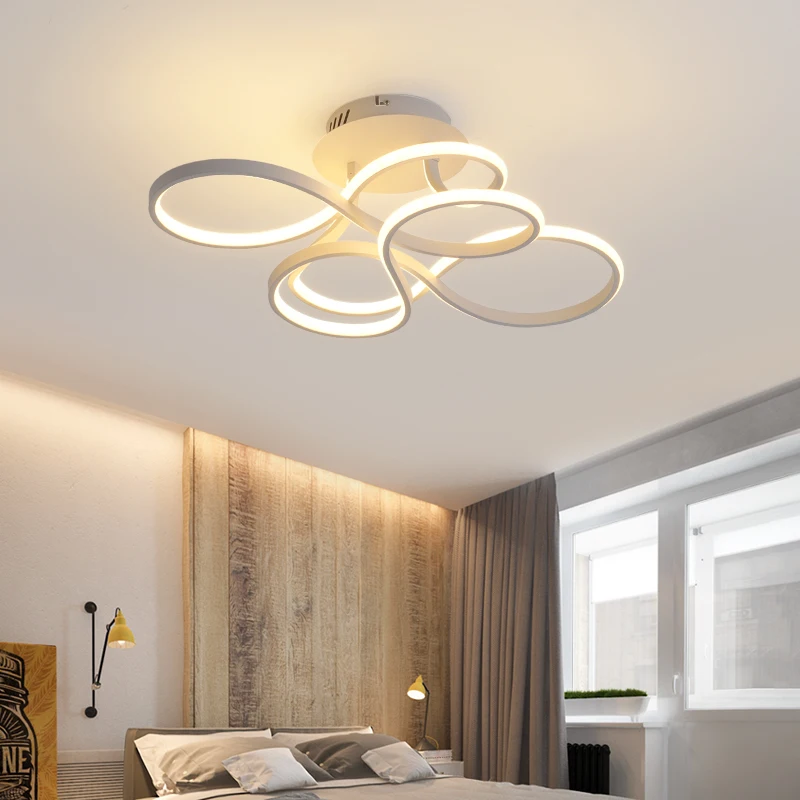 VEIHAO Creative white modern LED ceiling lights for living room bedroom meeting room RC dimming golden ceiling lamp lighting
VEIHAO Creative white modern LED ceiling lights for living room bedroom meeting room RC dimming golden ceiling lamp lighting