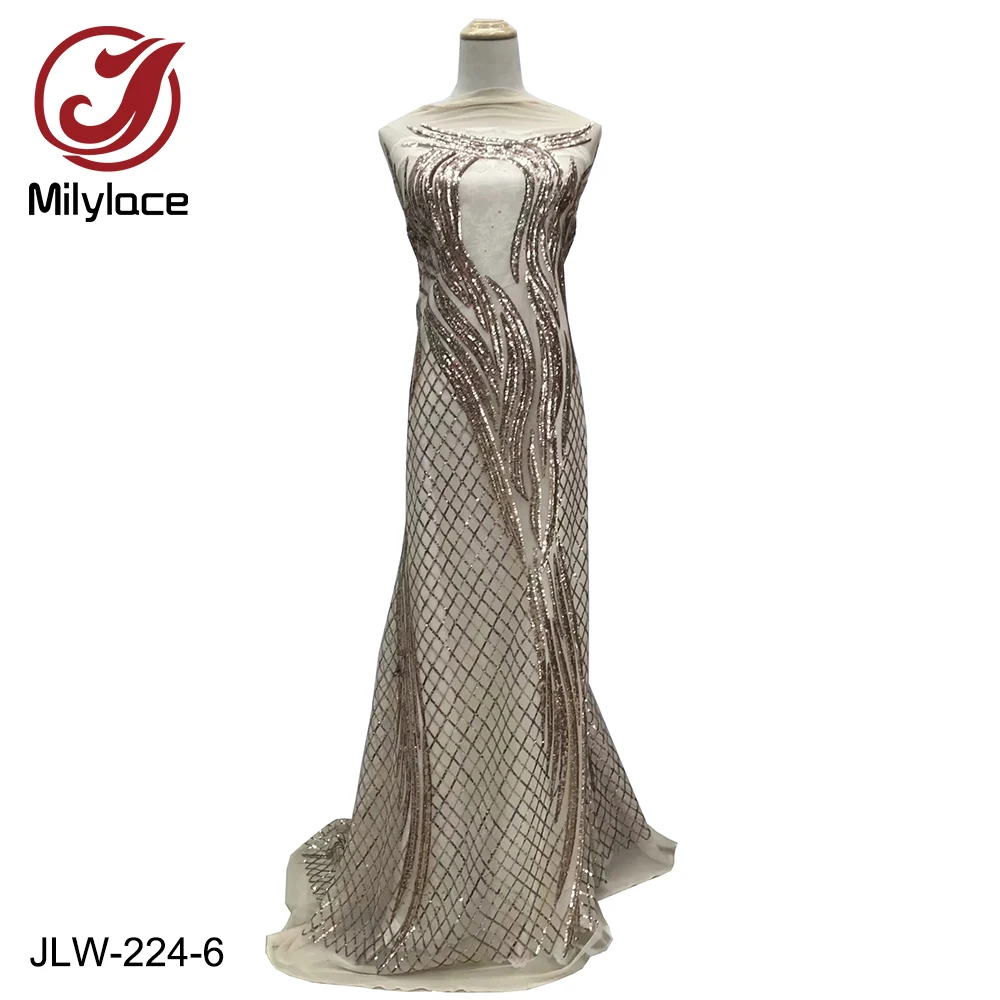 Milylace new coming african net lace fabric hot selling sequins tulle lace fabric wholesale nigerian lace fabric JLW-224
Milylace new coming african net lace fabric hot selling sequins tulle lace fabric wholesale nigerian lace fabric JLW-224