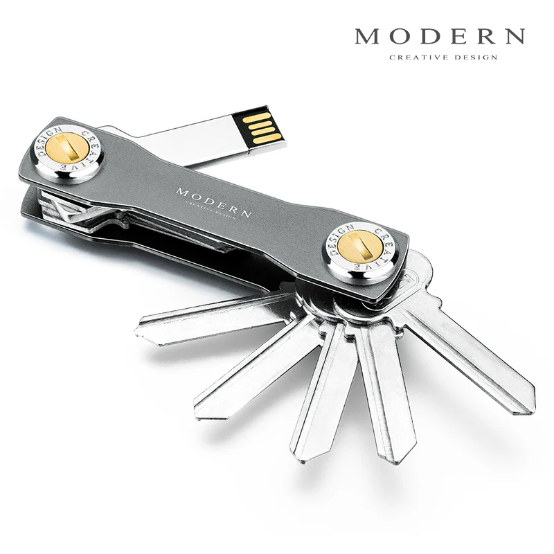 Modern - Brand New Aluminum Men Women Key Holder Key Organizer Key Chain Keychain DIY Key Smart Wallet
Modern - Brand New Aluminum Men Women Key Holder Key Organizer Key Chain Keychain DIY Key Smart Wallet