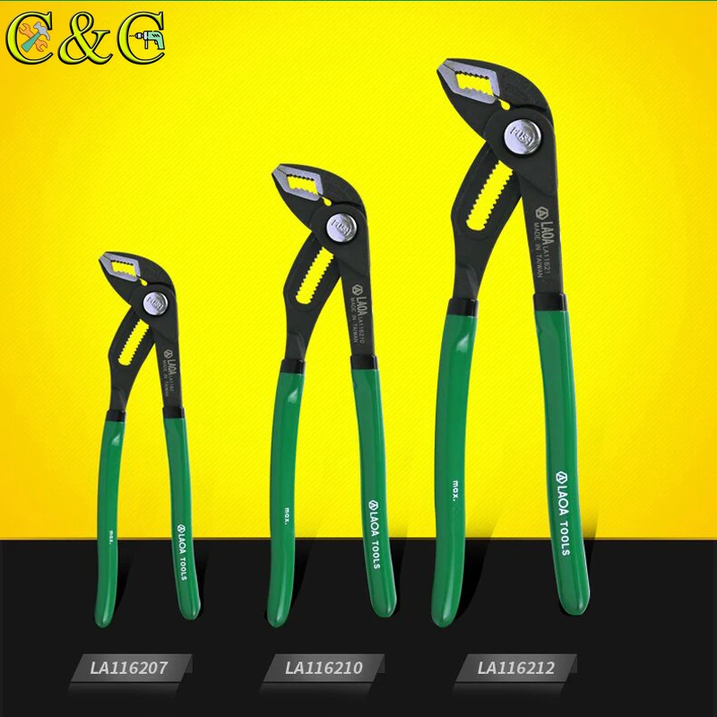 LAOA 7/10/12 " Water Pump Pliers Pipe Wrench Plumbing Combination Pliers Universal Wrench Grip Pipe Wrench Plumber Hand Tools
LAOA 7/10/12 " Water Pump Pliers Pipe Wrench Plumbing Combination Pliers Universal Wrench Grip Pipe Wrench Plumber Hand Tools