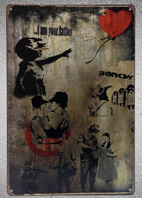 1 шт. металлический постер с изображением граффити на стену|sign plate|posters postersposter men |