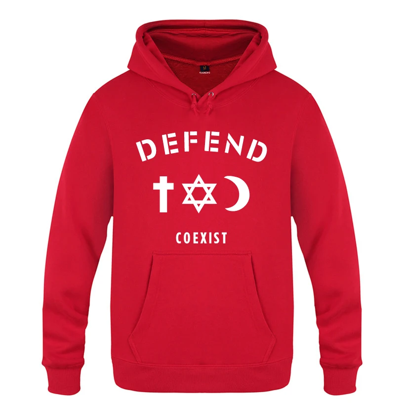 COEXIST Personality Creative Sweatshirts Men 2018 Mens Hooded Fleece Pullover Hoodies
COEXIST Personality Creative Sweatshirts Men 2018 Mens Hooded Fleece Pullover Hoodies