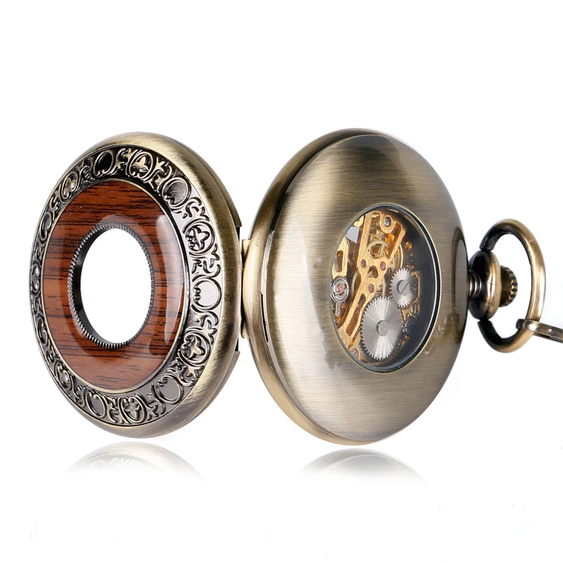 Vintage Wood Circle Design Mechanical Hand-winding Pocket Watch Retro Cool Pendant Windup Watches Men's Women's Xmas Gift 2017
Vintage Wood Circle Design Mechanical Hand-winding Pocket Watch Retro Cool Pendant Windup Watches Men's Women's Xmas Gift 2017