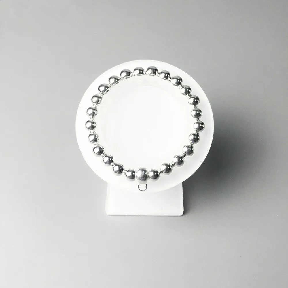 10mm 925 Sterling Silver Solid Beads Bracelets with Carrier Fit Charms, Fashion DIY Charm Bracelet Jewelry Gift For Women & Men
10mm 925 Sterling Silver Solid Beads Bracelets with Carrier Fit Charms, Fashion DIY Charm Bracelet Jewelry Gift For Women & Men