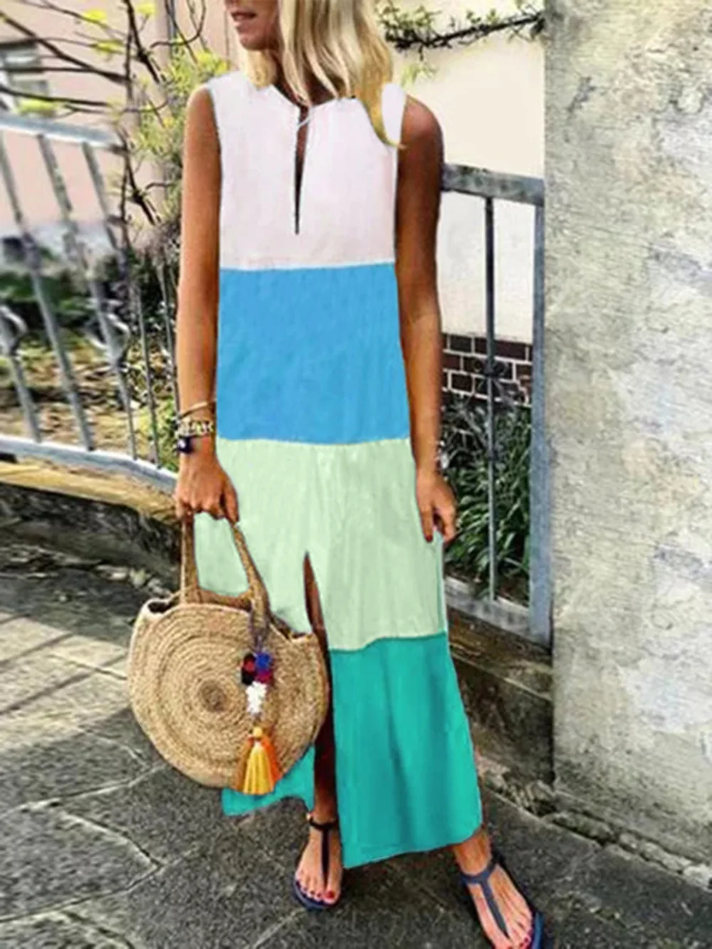BAMBOOBOY New Summer Women's Boho Sleeveless Cotton Linen Mid -Length Kaftan Maxi Dress FC601
BAMBOOBOY New Summer Women's Boho Sleeveless Cotton Linen Mid -Length Kaftan Maxi Dress FC601