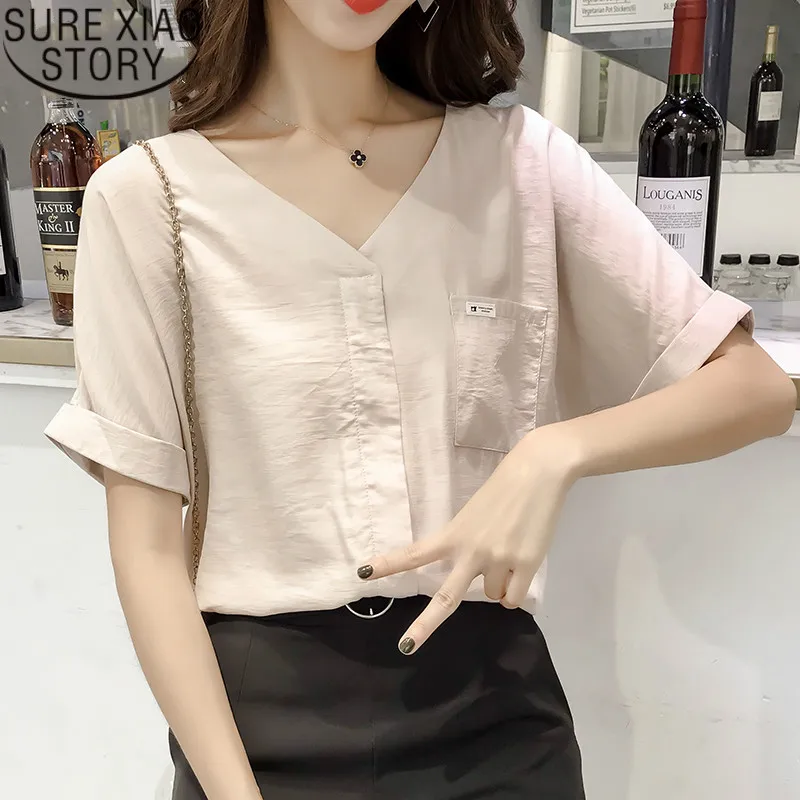 Women's Tops Blouses Blusas Mujer De Moda 2021 Women's Shirt Sexy Solid Plus Size Summer Tops Elegant Feminine Blusas 0756 30
Women's Tops Blouses Blusas Mujer De Moda 2021 Women's Shirt Sexy Solid Plus Size Summer Tops Elegant Feminine Blusas 0756 30
