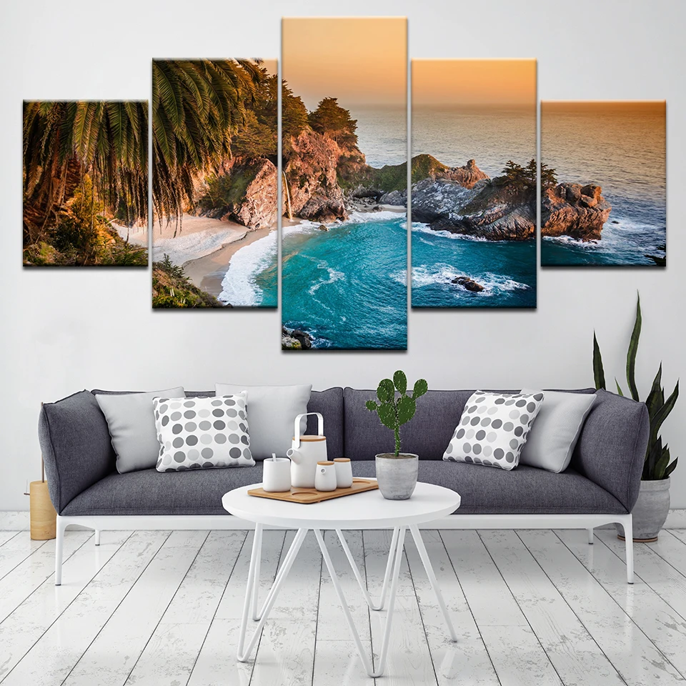 A amazing seascape 5 Piece Wall Art Canvas Print modern Poster Modular art painting for Living Room Home Decor
A amazing seascape 5 Piece Wall Art Canvas Print modern Poster Modular art painting for Living Room Home Decor