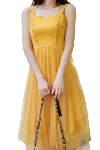 New Woman's Elegant Chic Square Collar Dress Strapless Sleeveless Backless Patchwork Mesh Sexy Fashion Casual Dresses
New Woman's Elegant Chic Square Collar Dress Strapless Sleeveless Backless Patchwork Mesh Sexy Fashion Casual Dresses