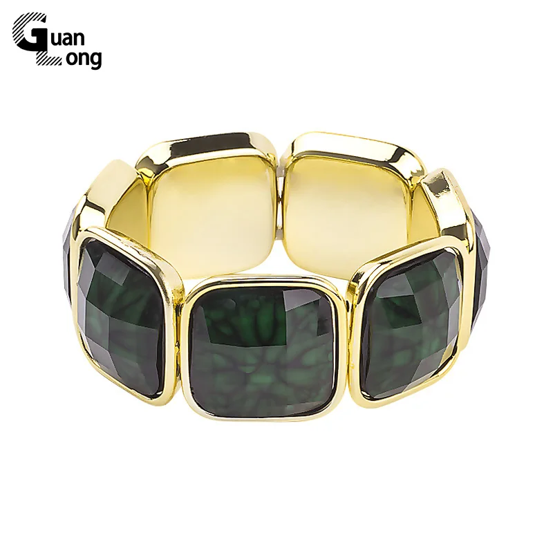 GuanLong Fashion Plated Gold Geometric Stripe Acrylic Resin Square Charm Stretch Bracelets Bangle For Women Girls Gift Jewelry
GuanLong Fashion Plated Gold Geometric Stripe Acrylic Resin Square Charm Stretch Bracelets Bangle For Women Girls Gift Jewelry