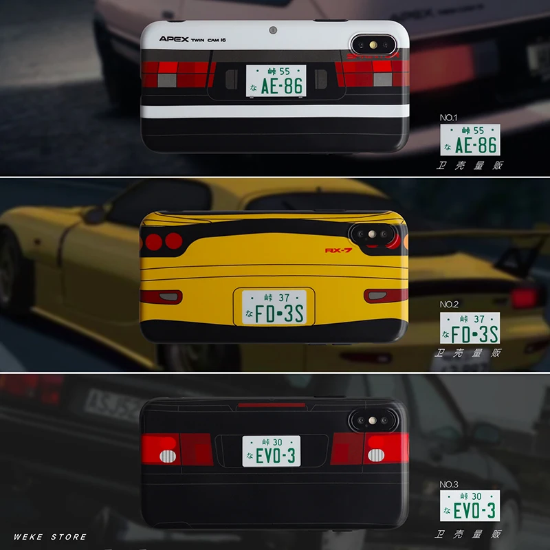 Hot Japan Initial D soft silicon cover case for iphone X XR XS MAX 7 8 6 S plus luxury white car license plate phone cases coque
Hot Japan Initial D soft silicon cover case for iphone X XR XS MAX 7 8 6 S plus luxury white car license plate phone cases coque