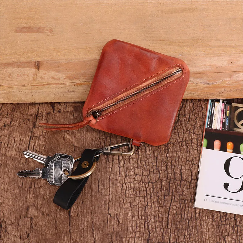 Vintage Crazy Horse Leather Men's Coin Purse Women Genuine Leather Zipper Coin Wallet Retro Key Holder Small Money Bag
Vintage Crazy Horse Leather Men's Coin Purse Women Genuine Leather Zipper Coin Wallet Retro Key Holder Small Money Bag