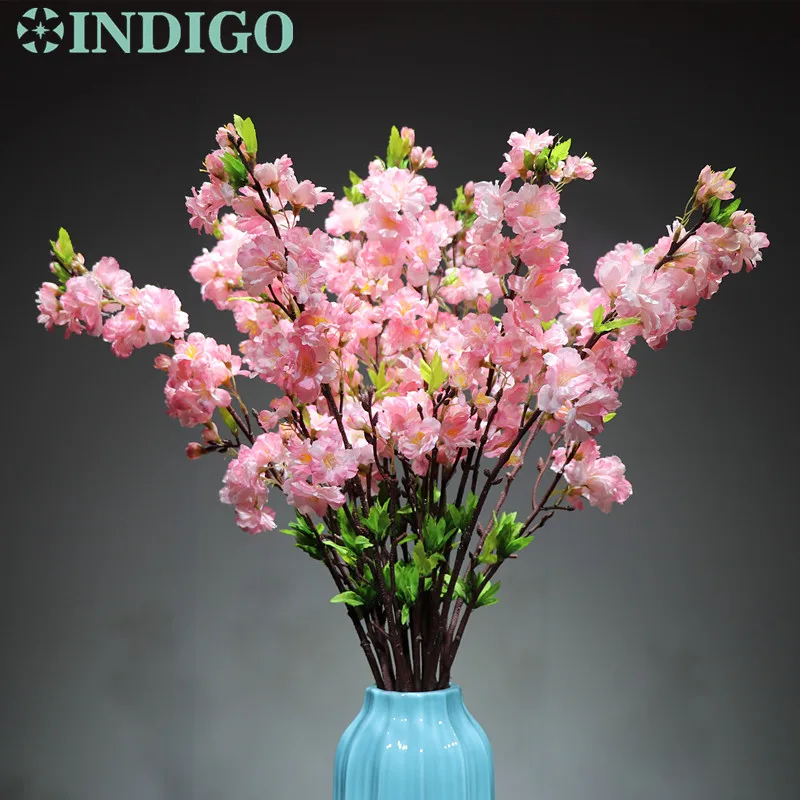 9 pcs/Lot -Pink Cherry Blossom 85CM Peach Flower Artificial Wedding Flower Party Event Fake Flower Cherry Pink Flower - INDIGO
9 pcs/Lot -Pink Cherry Blossom 85CM Peach Flower Artificial Wedding Flower Party Event Fake Flower Cherry Pink Flower - INDIGO