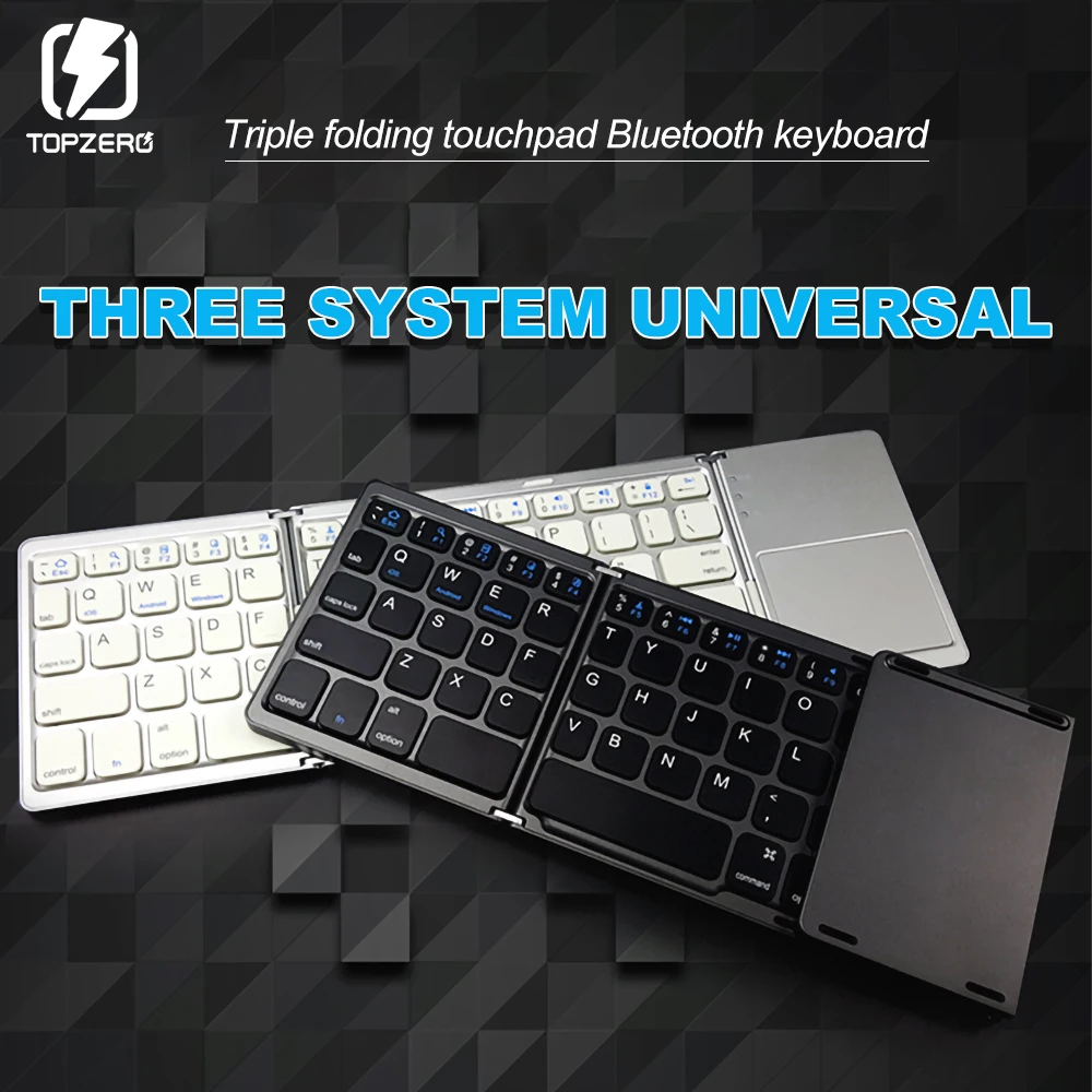 Folding Wireless Keyboard Mini Bluetooth Foldable Keypad with Touchpad For Ipad Phone IOS Android Windows PC Tablet BT Keyboard
Folding Wireless Keyboard Mini Bluetooth Foldable Keypad with Touchpad For Ipad Phone IOS Android Windows PC Tablet BT Keyboard