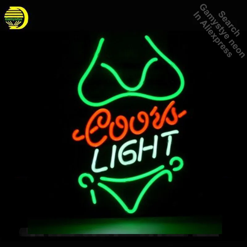 Coors Light Bikini Girl neon Signs Unique Artwork Real Glass Tube neon lights Recreation Home Wall Iconic Sign Neon Light Lamps
Coors Light Bikini Girl neon Signs Unique Artwork Real Glass Tube neon lights Recreation Home Wall Iconic Sign Neon Light Lamps